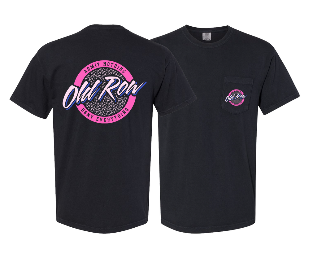 CIRCLE LOGO POCKET TEE (BLACK/PINK)