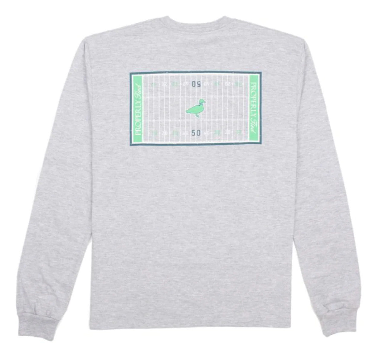 Properly Tied / Boys Football Field Light Heather Grey