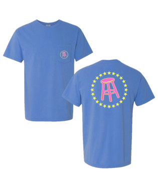 Stool & Stars Pocket Tee Blue