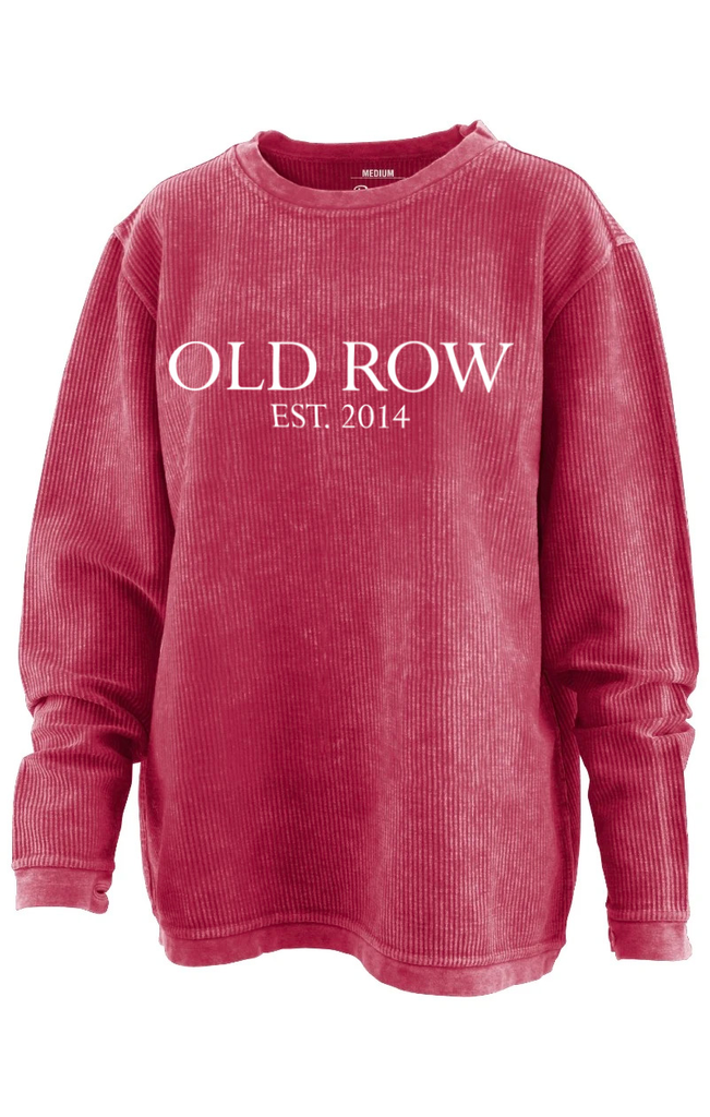 Old Row Corded Crewneck RED