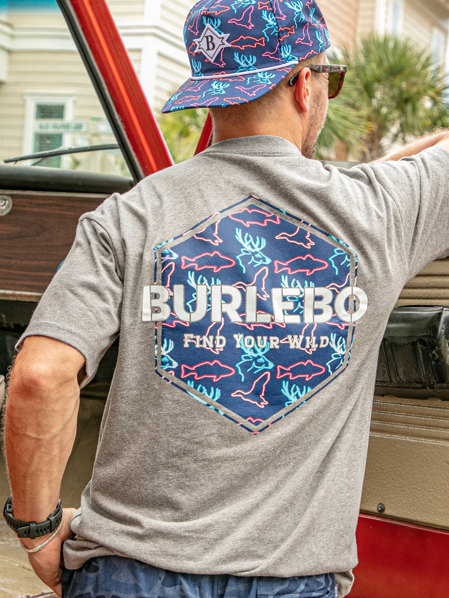 Neon Outdoors Logo Tee - Burlebro