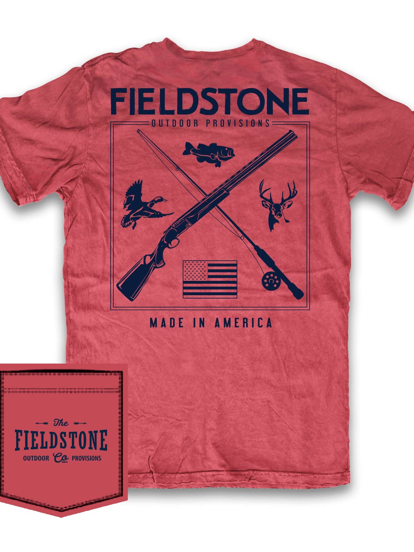 Hunting & Fishing Tee / Fieldstone