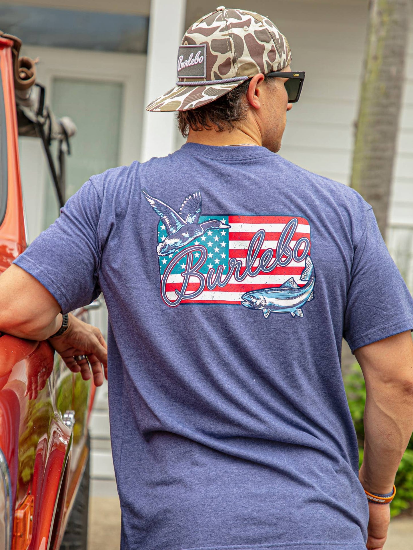 American Flag Patch tee - Burlebro