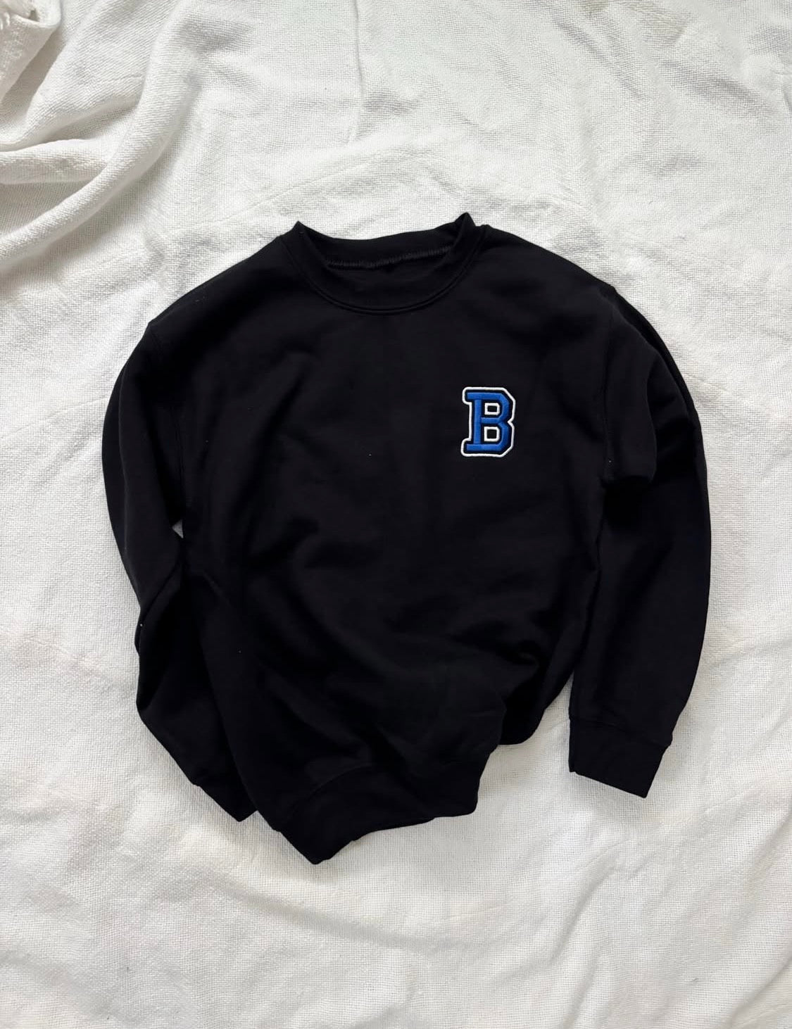 Bremen B Embroidery Black Sweatshirt