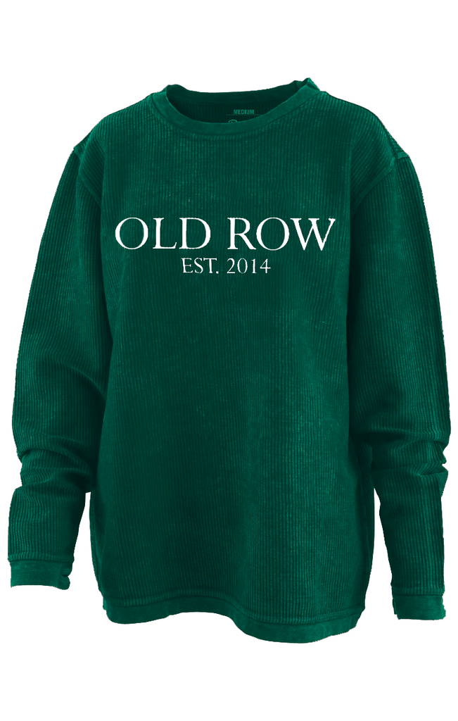 Old Row Corded Crewneck Green
