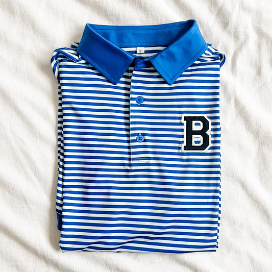 Adult Bremen Striped Performance Polo